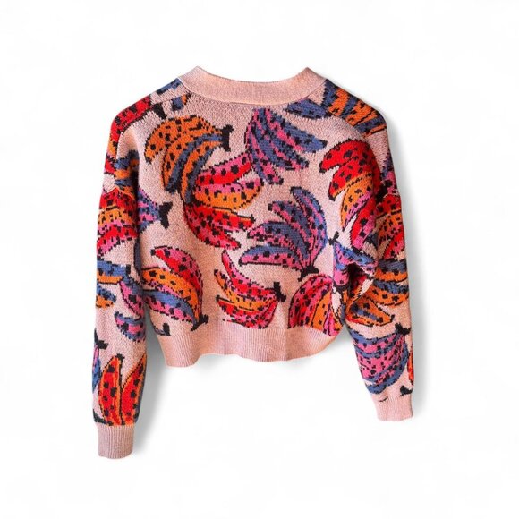 FARM Rio colorful bananas cropped cardigan - Picture 3 of 9